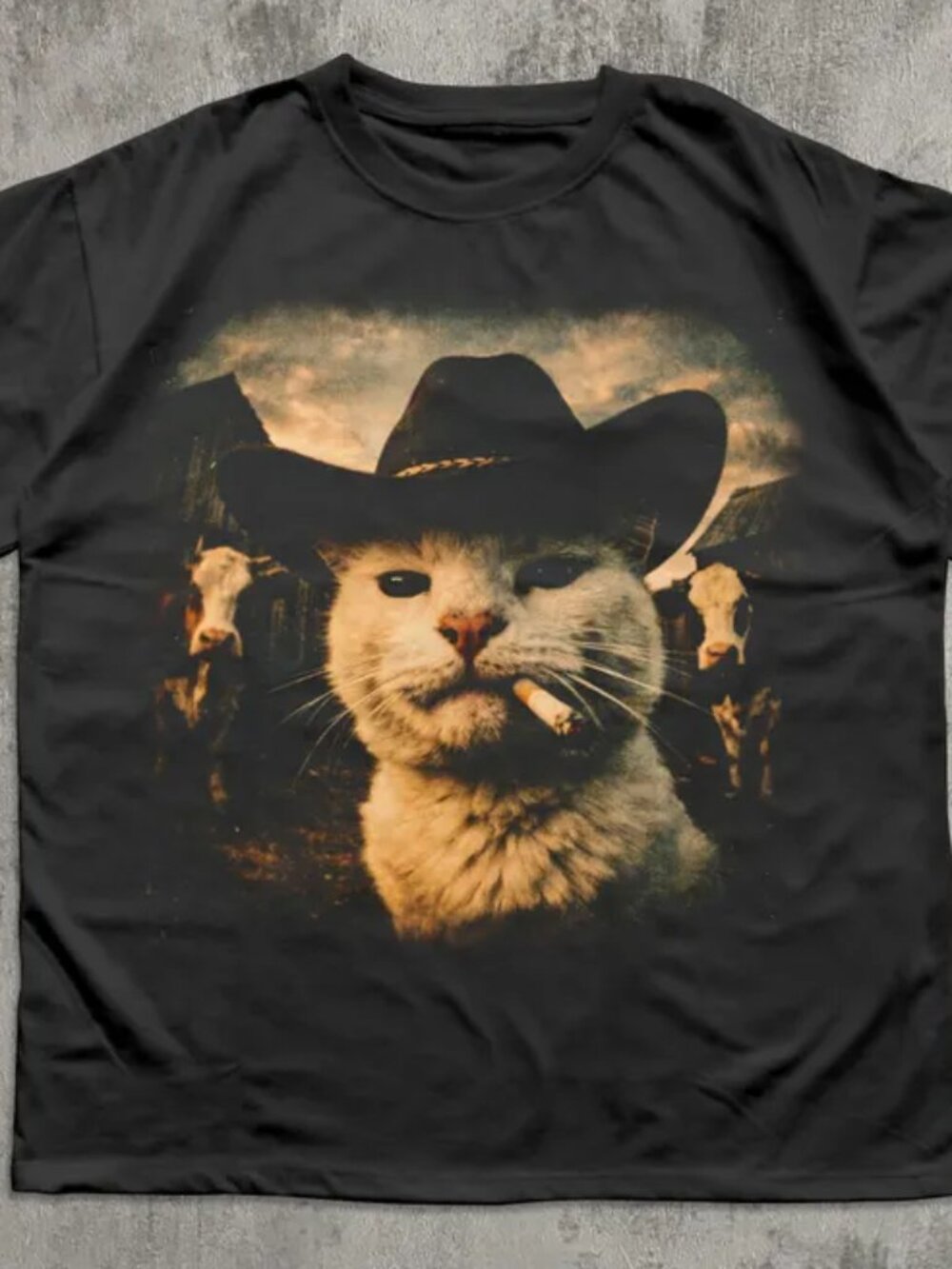 Funny Cowboy Cat T-shirt, Meme Shirts, Cats Lover Gift, Gag Gifts